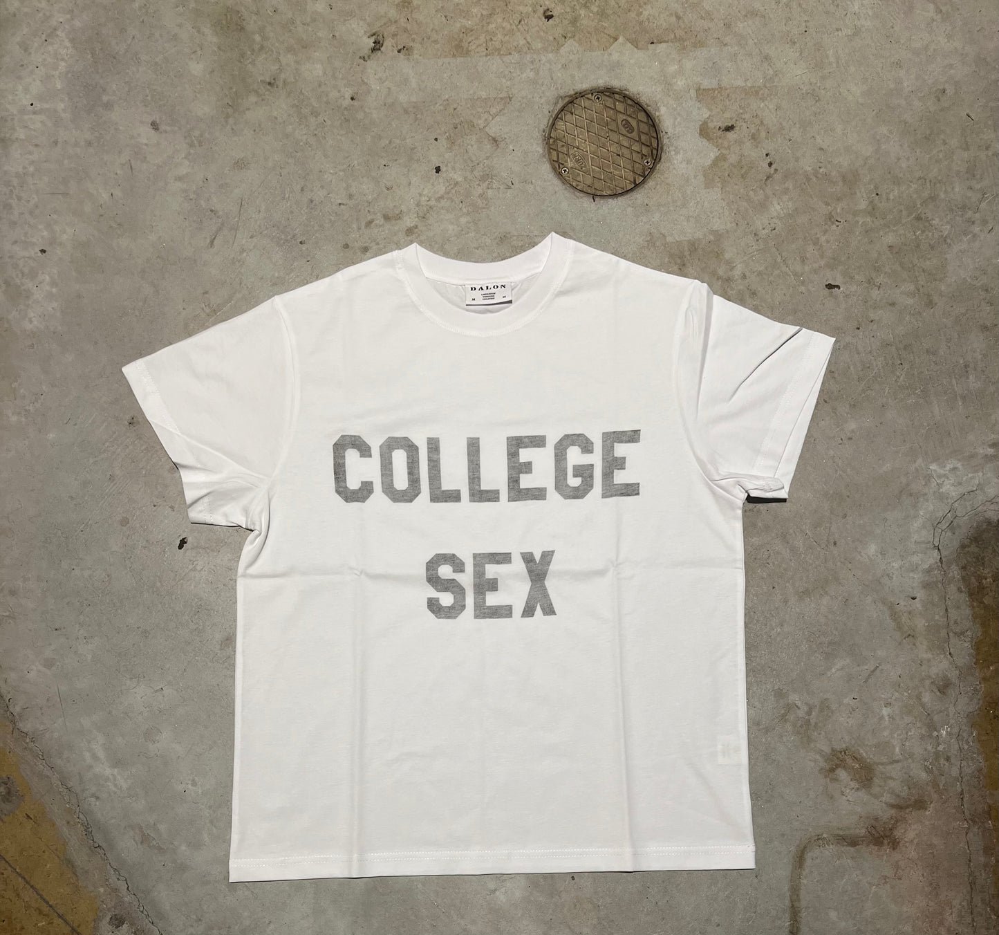 COLLEGE SEX TEE WHITE
