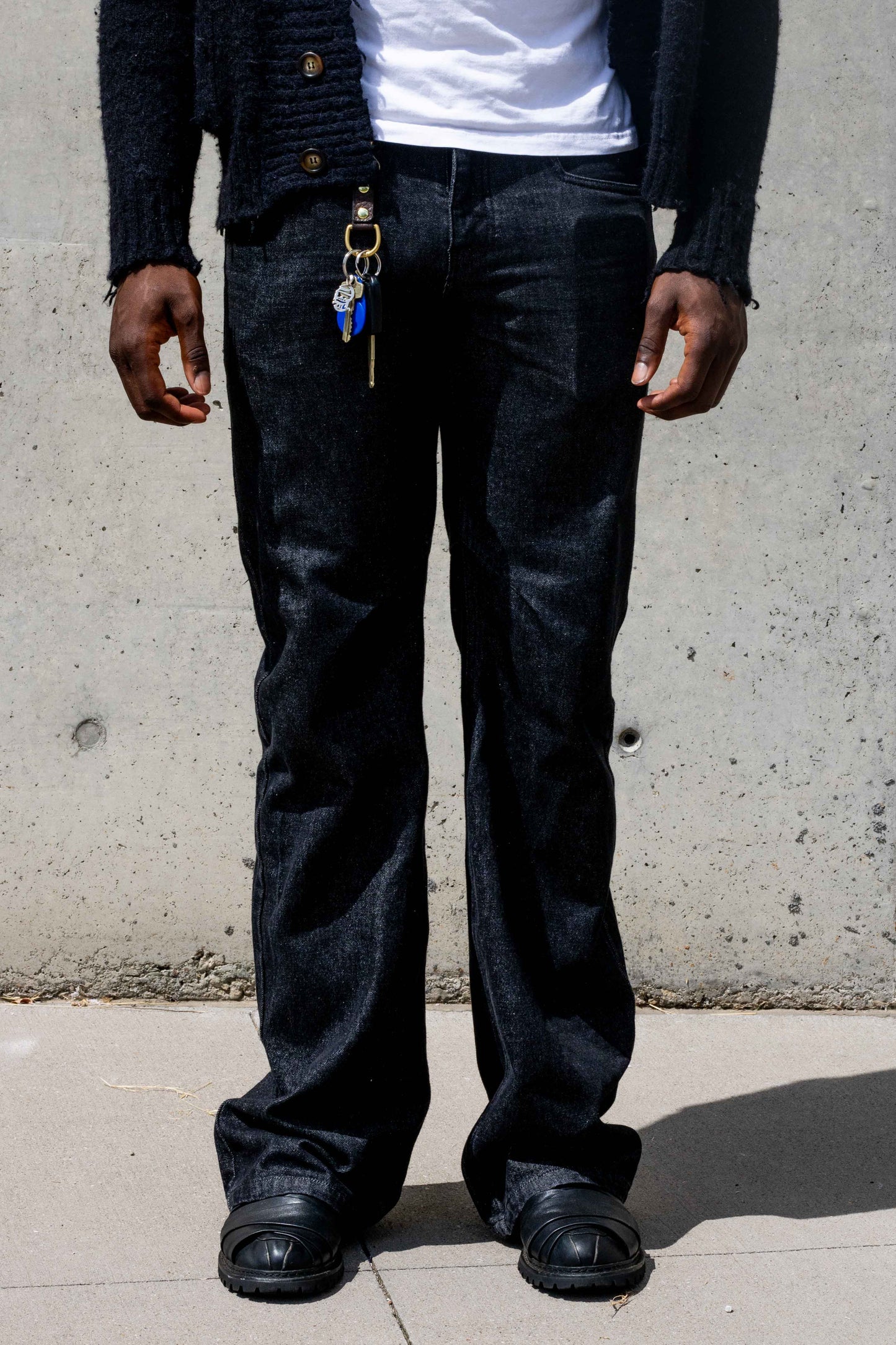 Darted Flared Jeans